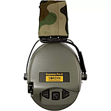 Навушники активні тактичні шумоподавлюючі Sordin Supreme Pro X Оливковий (Ranger Green), фото 3