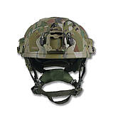 Покращений балістичний Шолом (M) мультикам FAST PE GEN III AGGRESSIVE | З захистом  NIJ IIIA, фото 5