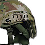 Покращений балістичний Шолом (M) мультикам FAST PE GEN III AGGRESSIVE | З захистом  NIJ IIIA, фото 7