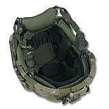 Покращений балістичний Шолом (M) мультикам FAST PE GEN III AGGRESSIVE | З захистом  NIJ IIIA, фото 9