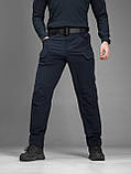 Брюки карго тактичні BEZET Байрактар синій, фото 8