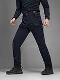Брюки карго тактичні BEZET Байрактар синій, фото 9