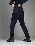 Брюки карго тактичні BEZET Байрактар синій, фото 10