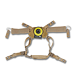 Підвісна система + подушки для шолому Team Wendy Cam Fit (R) GEN.2 V2 Койот, фото 2