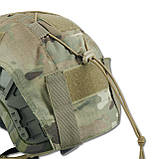 Тактичний кавер для шолом Denmark Мультикам M / Легко вставновлюється на шолом у різних умовах, фото 4