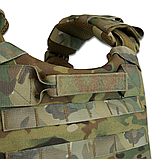 Бронежилет Kiborg Modular X-1 (Збільшена площа захисту) XL Мультикам з балістичним пакетом 1 класу захисту Militex, фото 4