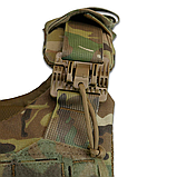 Бронежилет Kiborg Modular X-1 (Збільшена площа захисту) XL Мультикам з балістичним пакетом 1 класу захисту Militex, фото 5