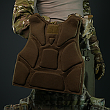 Бронежилет Kiborg Modular X-1 (Збільшена площа захисту) XL Мультикам з балістичним пакетом 1 класу захисту Militex, фото 10