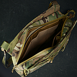 Смарт-сумка через плече Tactic city Assistant bag Kiborg Cordura Multicam XL, фото 9
