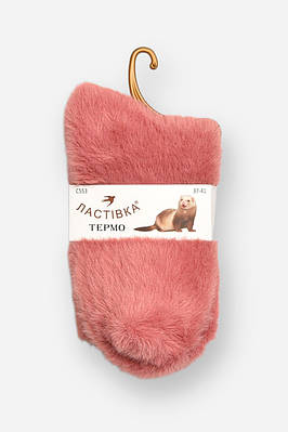 Шкарпетки жіночі норка рожевого кольору р.37-41 207937T Безкоштовна доставка
