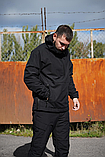 Анорак тактичний утеплений мембрана FS Чорний, фото 5