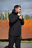 Анорак тактичний утеплений мембрана FS Чорний, фото 6