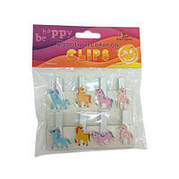 Дерев'яні декоративні затискачі, 8 шт.