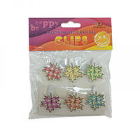 Дерев'яні декоративні затискачі, 6 шт.