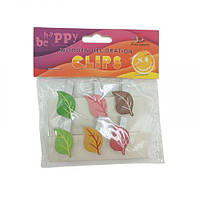 Дерев'яні декоративні затискачі, 6 шт.