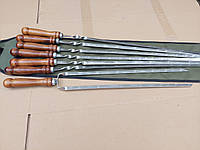 Набір шампурів в чохлі 6шт + подвійний шампур