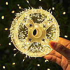 USB Гірлянда "Феєрверк" 30 метрів 900 LED 8 режимів світіння Тепле біле світло, фото 3