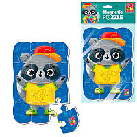 Гра розвиваюча пазли м’які магнітні А5 Малюк зможе "Єнот" VT3205-91 (50) "Vladi Toys"