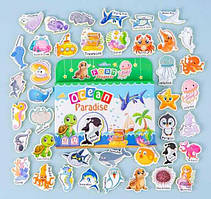 Магніти M 50543 (68) 42 елементи, “Морські жителі”, товщина: 0.5 см, м’які магніти, в коробці