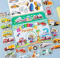 Магніти M 50544 (68) 42 елементи, “Транспорт”, товщина: 0.5 см, м’які магніти, в коробці