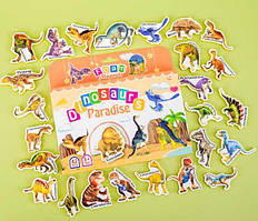 Магніти M 50545 (68) 42 елементи, “Динозаври”, товщина: 0.5 см, м’які магніти, в коробці