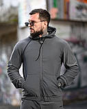Чоловічий зимовий костюм RENGER grey з капюшоном дайвінг-спорт на велюрі ВТ6812 ТМ, фото 9
