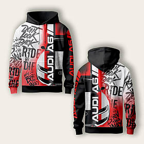 Худі спортивне з 3D принтом AUDI A6 30885 XS yL.