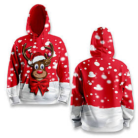 Худі спортивне з 3D принтом Merry Reindeer 31514 2XL yL.