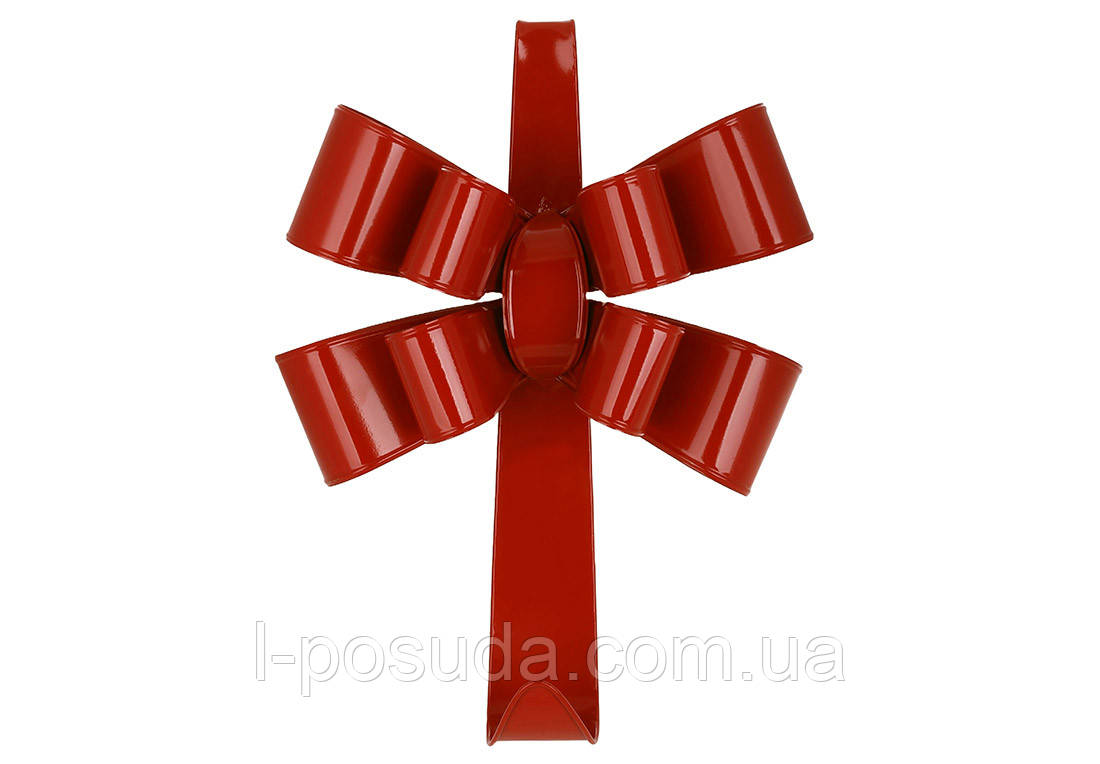 Металевий гачок Червоний бантик на стіні, фото 1