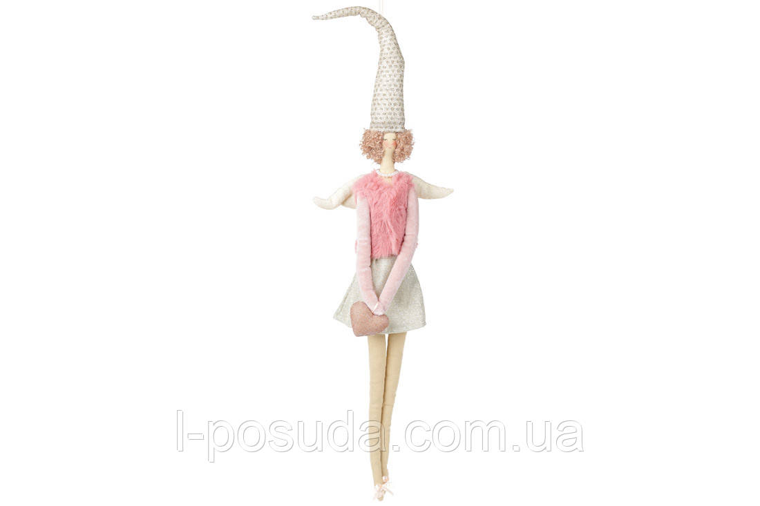 Фея підвісна рожева 60 см для декору, фото 1