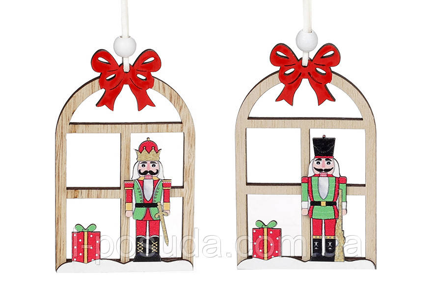 Ялинкова іграшка Лускунчик підвіска 21 см, 2 дизайни, фото 1