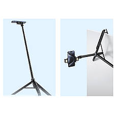 Штатив із гаком для знімання зверху над столом 145 см MagSafe чорний Ulanzi TT88, фото 3