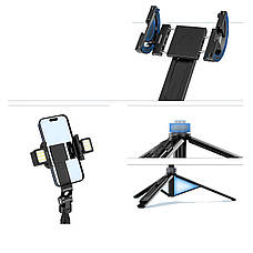 Штатив із гаком для знімання зверху над столом 145 см MagSafe чорний Ulanzi TT88, фото 4