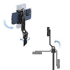 Штатив із гаком для знімання зверху над столом 145 см MagSafe чорний Ulanzi TT88, фото 5