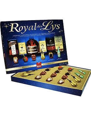 Набір шоколадних цукерок з лікером Abtey Chocolaterie Royal des Lys 250 г Франція, фото 2