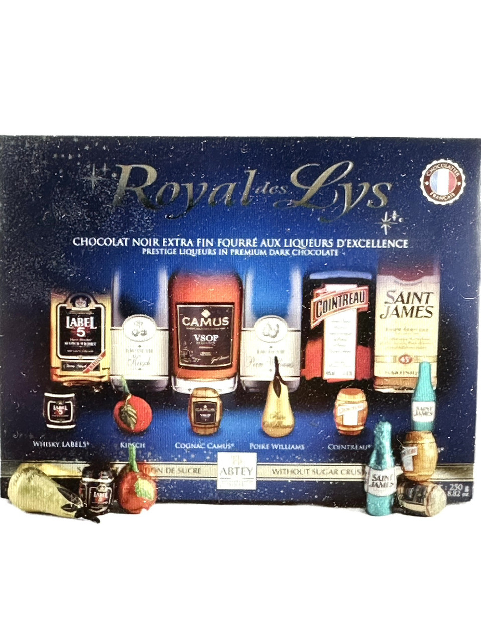 Набір шоколадних цукерок з лікером Abtey Chocolaterie Royal des Lys 250 г Франція