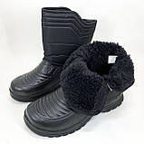 Теплі чоботи для риболовлі, Зимові кросівки топ, Чоботи робочі чоловічі пвх олива LV-56, фото 6