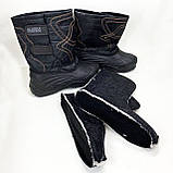 Зручне робоче взуття для чоловіків 43р, Чорні черевики для роботи Чоботи чоловічі риболовлі VJ-71, фото 5