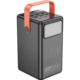 Зовнішній акумулятор (павербанк) Hoco DB03 Max Centurion 100000mAh 65W Black