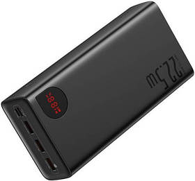 Універсальная мобільна батарея Baseus Adaman Digital Display Fast Charge 40000mAh 22.5W Black