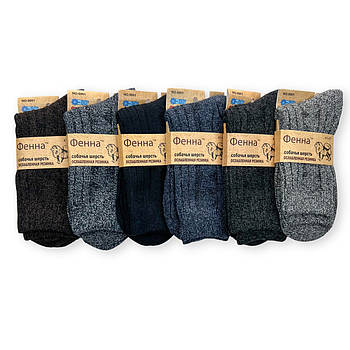Чоловічі термо шкарпетки з собачої вовни Фенна