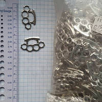 Метал. підвіска "Касет" срібло, 400 шт. в уп.