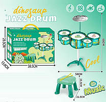 Барабанна установка DX 100-1 (24) розмір 54х68 см, стільчик, 5 барабанів, 1 металева тарілка, 2 палички, в коробці