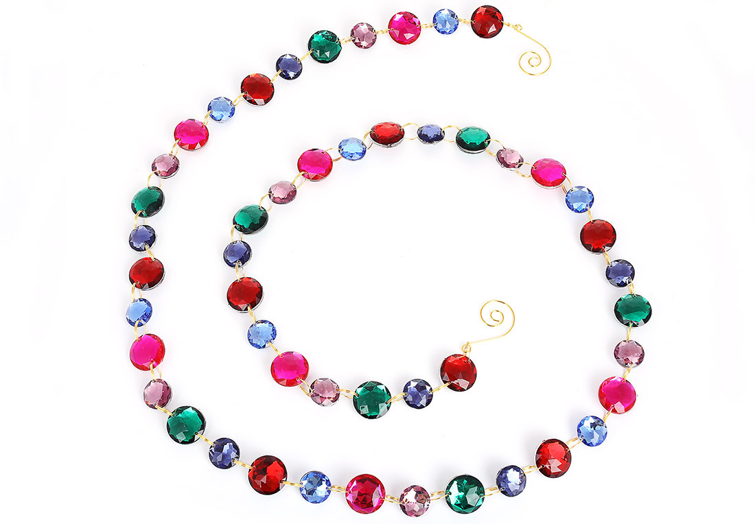 Акрилова різнокольорова гірлянда 160 см, фото 1