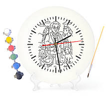 Дитячий набір для творчості годинник-розмальовка Доктор Дуліттл (за мотивами книги Г'ю Лофтінг) 30 см (Г0004)