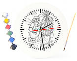 Дитячий набір для творчості годинник-розмальовка Робінзон Крузо (за мотивами книги Данієля Дефо) 30 см (Г0005), фото 3