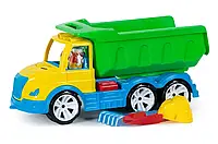 Дитяча спецтехніка самоскид із лопатою та граблями BAMSIC в асортименті 009/13