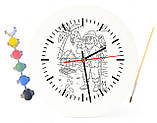 Дитячий набір для творчості годинник-розмальовка Робінзон Крузо (за мотивами книги Данієля Дефо) 30 см (Г0006), фото 3
