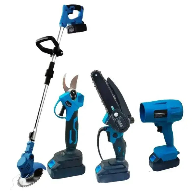 Набір 4в1 DOMOTEC акумуляторних інструментів для саду YW-12, фото 1