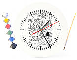 Дитячий набір для творчості годинник-розмальовка Аліса в Країні Чудес (Льюїс Керрол) 30 см (Г0008), фото 3